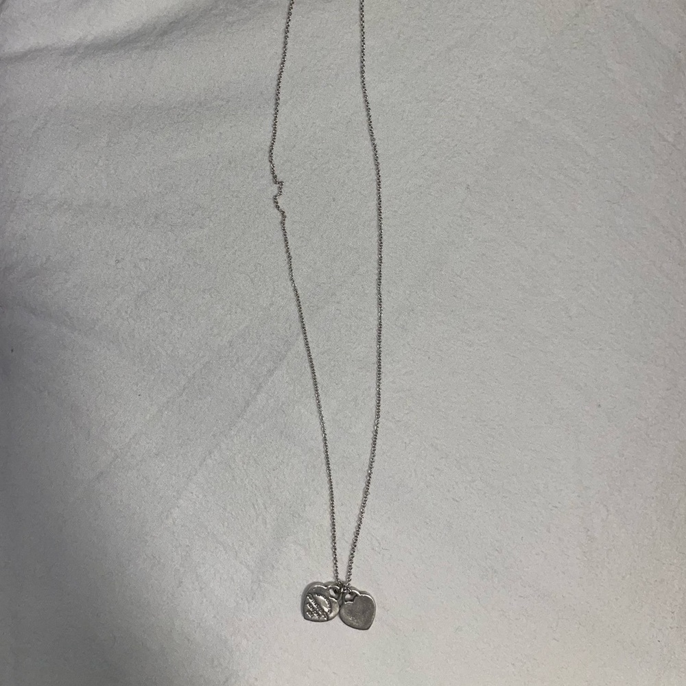 Tiffany and Co double tag silver necklace - Picture 1 of 2